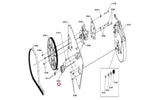 Life Fitness Cybex R Series Integrity Upright Bike Idler Assembly 1001619-0001 - hydrafitnessparts