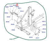 Life Fitness E1 E3 E5 X1 X5 Elliptical Belt Tensioner Bracket REX3535 - fitnesspartsrepair