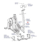 Life Fitness E5 X5 X7 X8 95PS Elliptical Grommet 38mm X 25mm REX2NEK - hydrafitnessparts