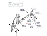 Life Fitness E5 X5 X7 X8 Elliptical Wheel Mounting Shaft REX2AX3 - hydrafitnessparts