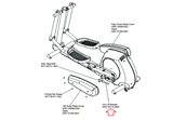 Life Fitness Elliptical Crank Arm Leg Bracket 0K61-04114-0000 - hydrafitnessparts