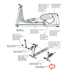 Life Fitness Elliptical Left Leg Outside Rocker Cover 0K62-01038-0000 - hydrafitnessparts