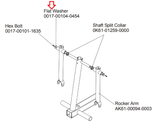 Life Fitness Elliptical Leg Mount Flat Washer 1.62" OD 0017-00104-0454 - hydrafitnessparts