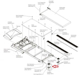 Life Fitness Essential FT4 Folding Treadmill Left Bottom End Cap HEA52903-LF - fitnesspartsrepair