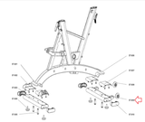 Life Fitness IC8 Stationary Bike Front Foot Stabilizer 140-02-00006-01 - hydrafitnessparts