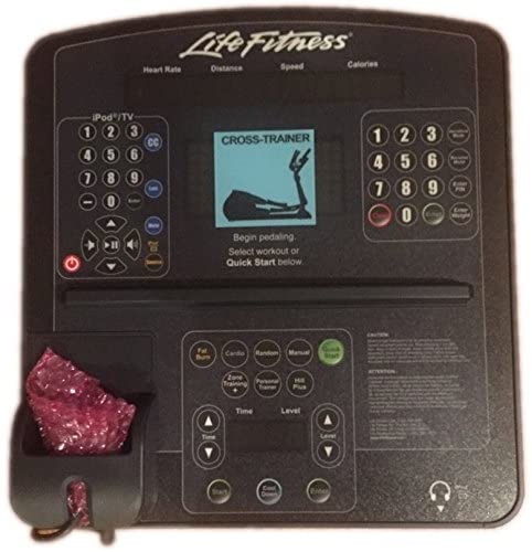 Life Fitness Integrity Series CLSX Elliptical Console Display Panel PCB Overlay AK61-00206-0002 - fitnesspartsrepair