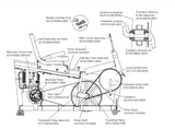 Life Fitness LC-5500R Recumbent Bike Extruded Tube Assembly AK19-00074-0003 - hydrafitnessparts