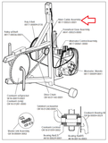 Life Fitness Lifecycle Upright Bike Main Cable Assembly AK17-00143-000 - fitnesspartsrepair