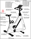 Life Fitness Lifecycle Upright Bike Seat Bottom Bracket Ok18-01265-0004-b - fitnesspartsrepair