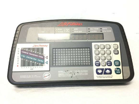Life Fitness LS-9500HR Upright Stepper Display Console Panel AK24-00280-0001 - fitnesspartsrepair