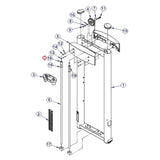 Life Fitness Optima Duals Strength System Retainer Guide Rod Long 8692802 - hydrafitnessparts