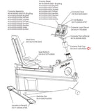 Life Fitness Recumbent Bike Console Mast Boot Cover OK19-01125-0000 - hydrafitnessparts