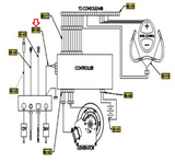 Life Fitness Stationary Bike Upright External Power Cable AK67-00108-0000 - hydrafitnessparts