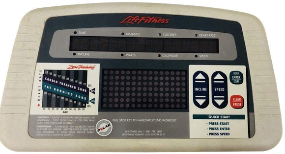 Life Fitness Treadmill Display Console Tr5500 Tr 5500hr Panel Rare! - fitnesspartsrepair