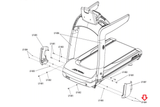 Life Fitness Treadmill Left Upright Cover 0K65-01127-2402 - fitnesspartsrepair