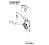 Life Fitness Upright Bike Idler Bracket Assembly 0K63-01050-0000 - fitnesspartsrepair