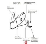 Life Fitness Upright Bike Left Crank Arm 0K39-01042-0008 - fitnesspartsrepair