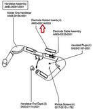 Life Fitness Upright Bike Power Heart Rate Grip Hand Sensor AK63-00014-0004 - hydrafitnessparts