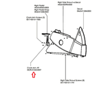 Life Fitness Upright Bike Right Crank Arm 0K39-01042-0007 - fitnesspartsrepair