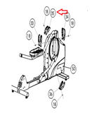 Life Fitness X5 X3 Elliptical Top Lower Clevis Cover 6914901 - fitnesspartsrepair