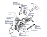 Life Fitness X7 X8 Elliptical Left Telescoping Shroud Cover MFR-8233801 REX2LF2 - hydrafitnessparts