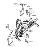 Life Fitness X8 X7 X5 Elliptical Left Rear Half Shroud MFR-8234201 REX2LEV - hydrafitnessparts