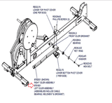 Life Fitness X8 X8-XX00-0103 X8-XX0X-0103 Elliptical Left Idler Assembly 8761901 - hydrafitnessparts