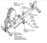 Life Fitness X8 X8-XX00-0103 X8-XX0X-0103 Elliptical Right Idler 8762001 - hydrafitnessparts