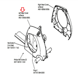 Life Fitness X9 X9i CXE Elliptical Left Rear Cover with Decal AK61-00060-0005 - hydrafitnessparts