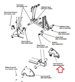 Life Fitness X9i X9 Elliptical Left Front Cover Gray 0K61-06200-0001 - hydrafitnessparts