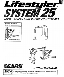 Life Styler SYSTEM - 831.159201 Strength System Owner Manual 110499 - hydrafitnessparts