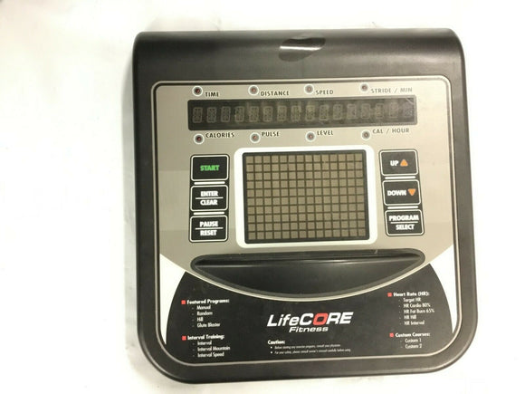 LifeCore 500 Elliptical Display Console Assembly RE09REX- 030030 - fitnesspartsrepair