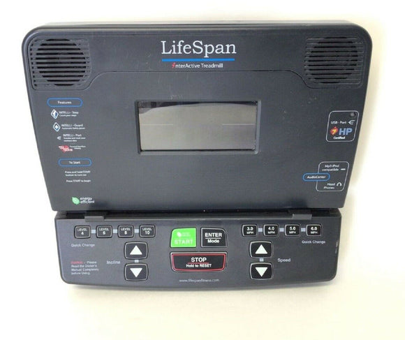Lifespan TR1200i Treadmill Display Console Assembly MFR-SZ00000258 or 1351002991 - hydrafitnessparts