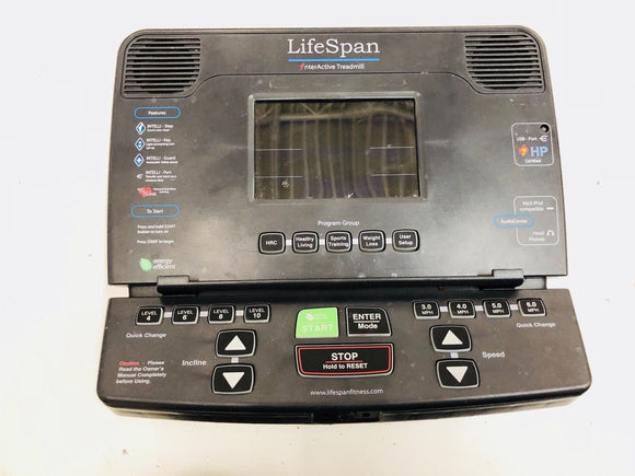 LifeSpan Treadmill Display Console Panel Life Span TR5000i TR 5000i - fitnesspartsrepair
