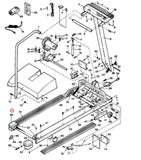 Lifestyler 5.0MPH 831.297011 297011 297012 Treadmill Left Roller Bracket 101361 - hydrafitnessparts