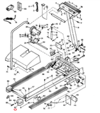 Lifestyler 5.0MPH 831.297011 297011 297012 Treadmill Right Roller Bracket 101362 - hydrafitnessparts