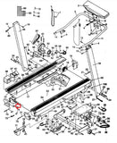 Lifestyler Proform Expanse 1500 Crosswalk Plus Treadmill Left Rear Endcap 116600 - fitnesspartsrepair