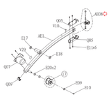 Livestrong AFG Horizon Vision Fitness Elliptical Crank Pin Sleeve Set 1000106037 - hydrafitnessparts