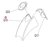 Livestrong LS7.9E LS8.0E Elliptical Upper Side Cover 1000102786 - hydrafitnessparts