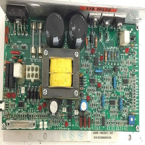 Lower Motor Control Board Controller MED5T-3E/H or DC2008320120 Works with True Fitness TZ5 500ZT Treadmill - fitnesspartsrepair
