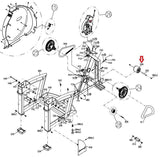 Matrix Fitness A3x-01 E5x A7xe Elliptical Nylon Transport Wheel 000028-D - fitnesspartsrepair