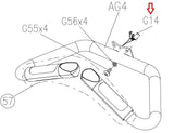 Matrix Fitness A3x-01 I5x Elliptical Pulse Senson Wire Harness 034585-CR - fitnesspartsrepair