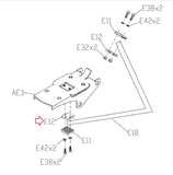 Matrix Fitness S5x-02-G4 S3xe EP604 S7xeEP92F Stepper Belt Fixing Plate 058691-B - hydrafitnessparts