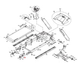 Matrix Fitness T1x T1xe T3x T3xe Treadmill Right Rear Roller Bracket 0000089044 - hydrafitnessparts