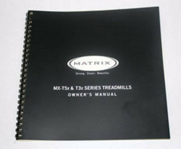 Matrix Fitness T3x-05-G2 - MTM68BMXT3X MTM001 Treadmill Owner Manual 006764-A - hydrafitnessparts