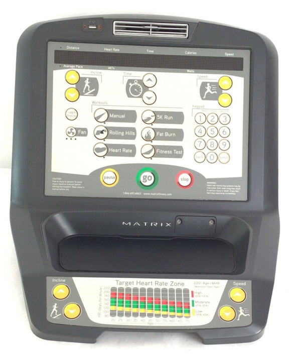 Matrix Fitness T5x-07 Treadmill Display Console Assembly 1000208028 & 1000380470 - hydrafitnessparts