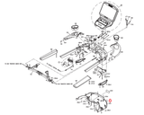 Matrix Fitness T7xi-03 - FTM501G Treadmill Bottom Console Cover 0000084596 - hydrafitnessparts