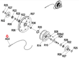 Matrix Horizon Fitness Oxford 5 W1x-G4 Rower Metal Rope Stopper 0000082169 - hydrafitnessparts