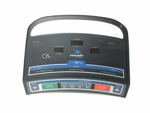 Merit Tempo Fitness Triumph Treadmill Display Console Panel S101-03 & 1000113418 - hydrafitnessparts
