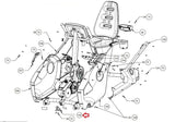 Nautilus R916 Recumbent Bike Inlet Cover 000-6402 - fitnesspartsrepair